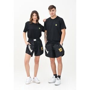 Barrow Unisex Bermuda Basket‎ in Nylon Logo Patched Black Shorts Medium
